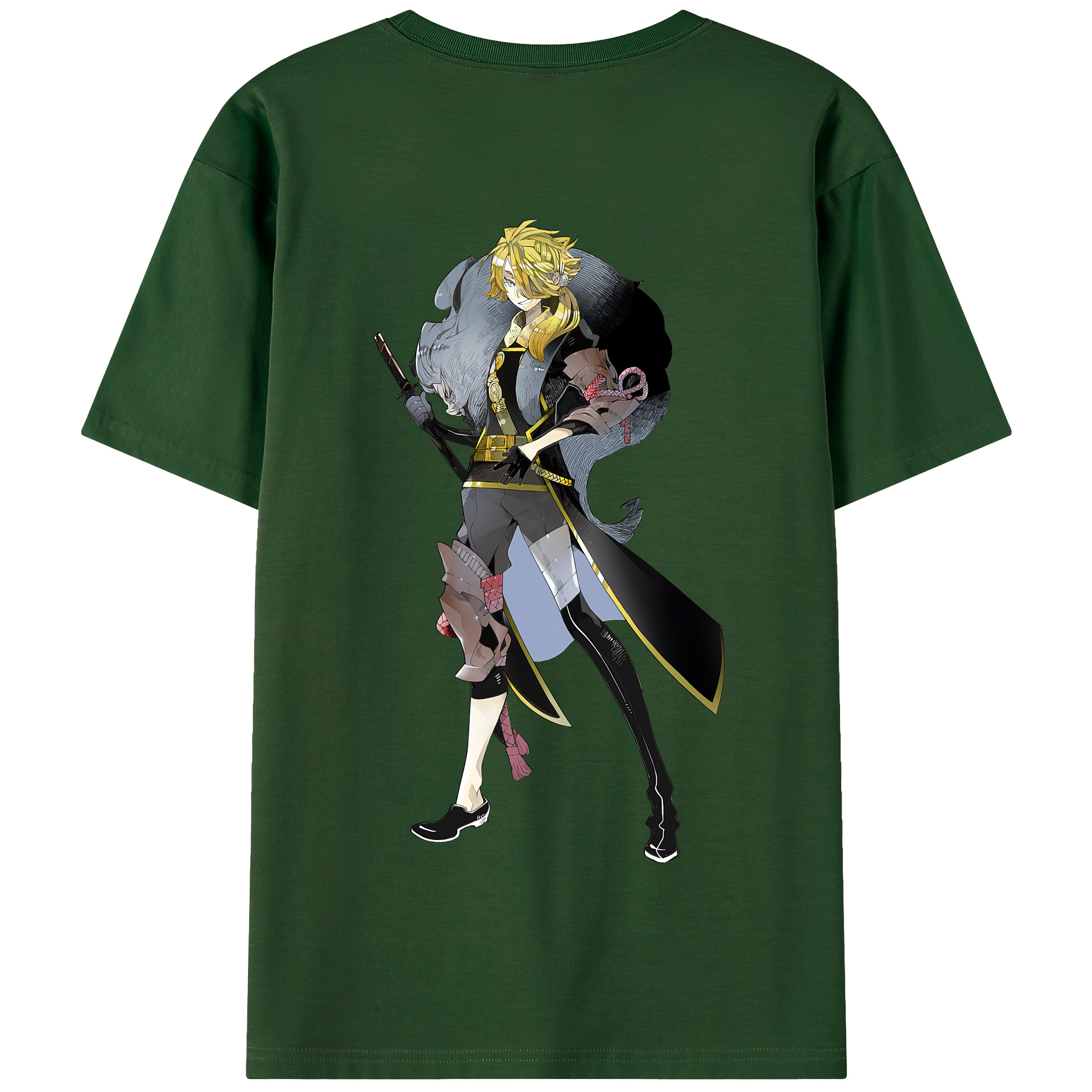 （画像用） 刀剣乱舞 Touken Ranbu 綿100％半袖Tシャツ（背面プリント）